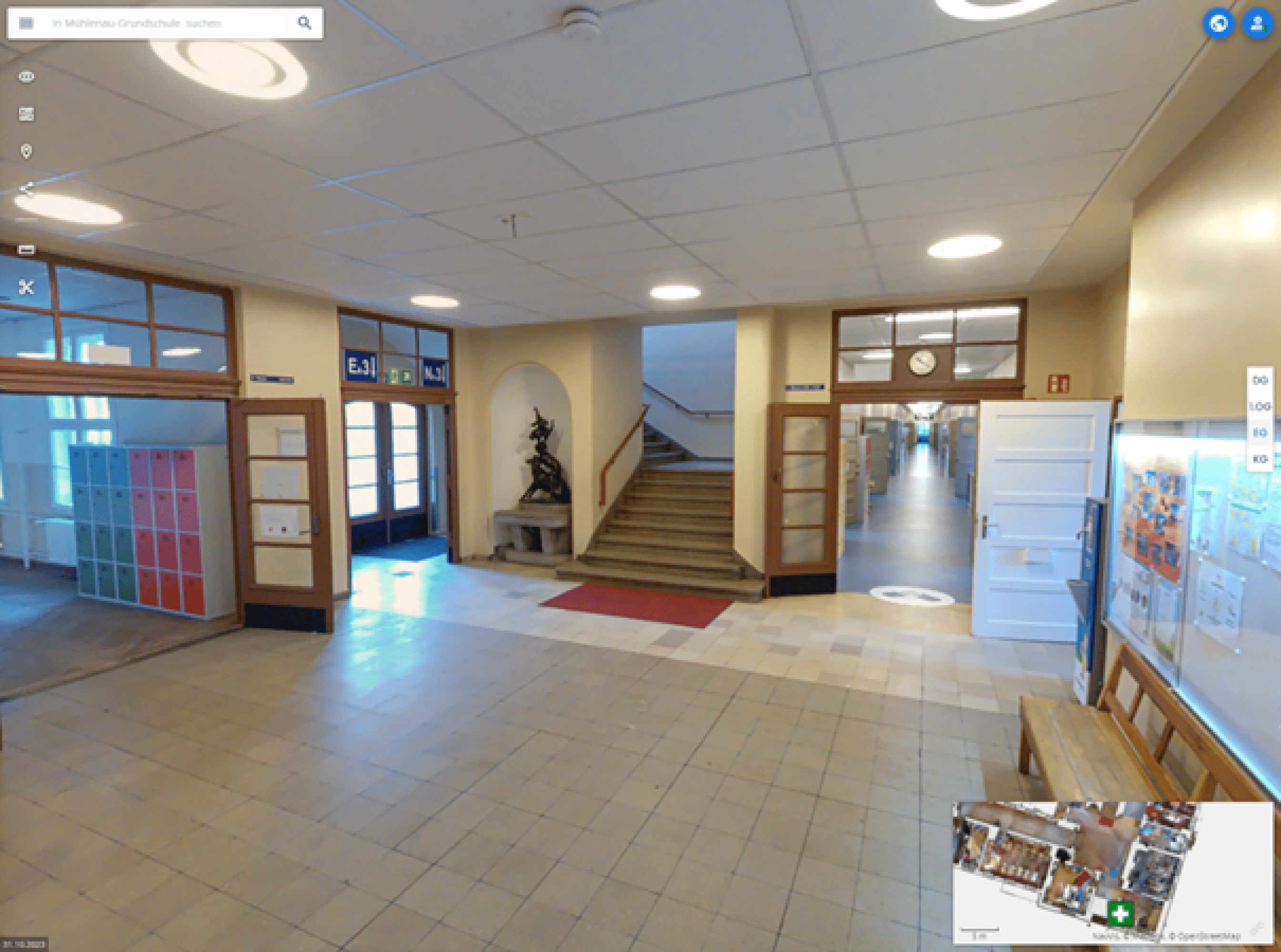 Spazieren, Navigieren, als wäre man im Gebäude